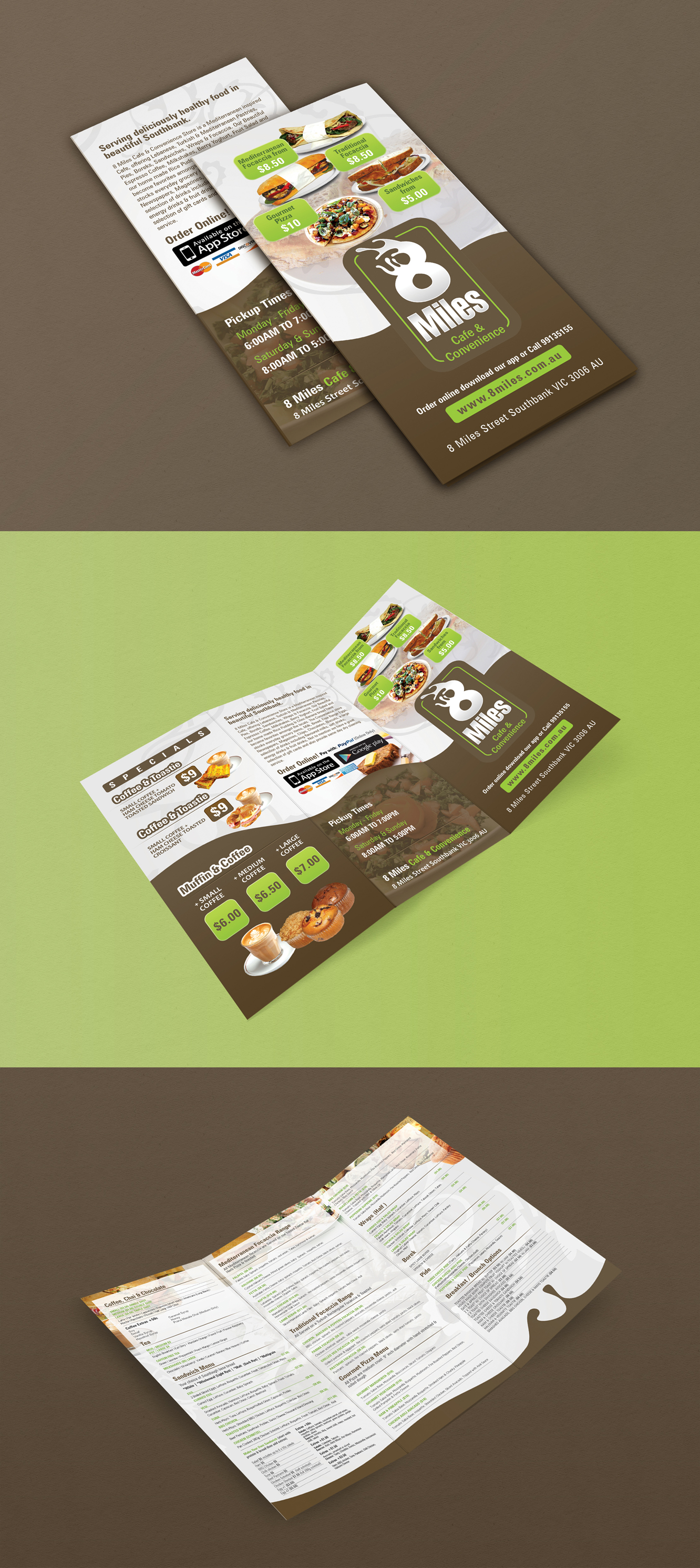 8 Miles | Tri-fold Brochure Design