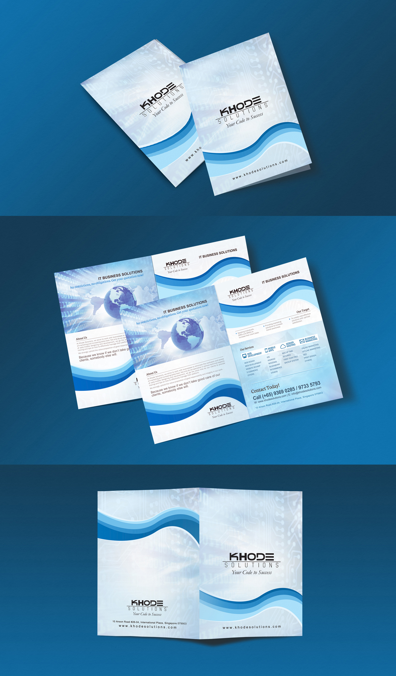 Khode Solutions | Four-sided Brochure Design