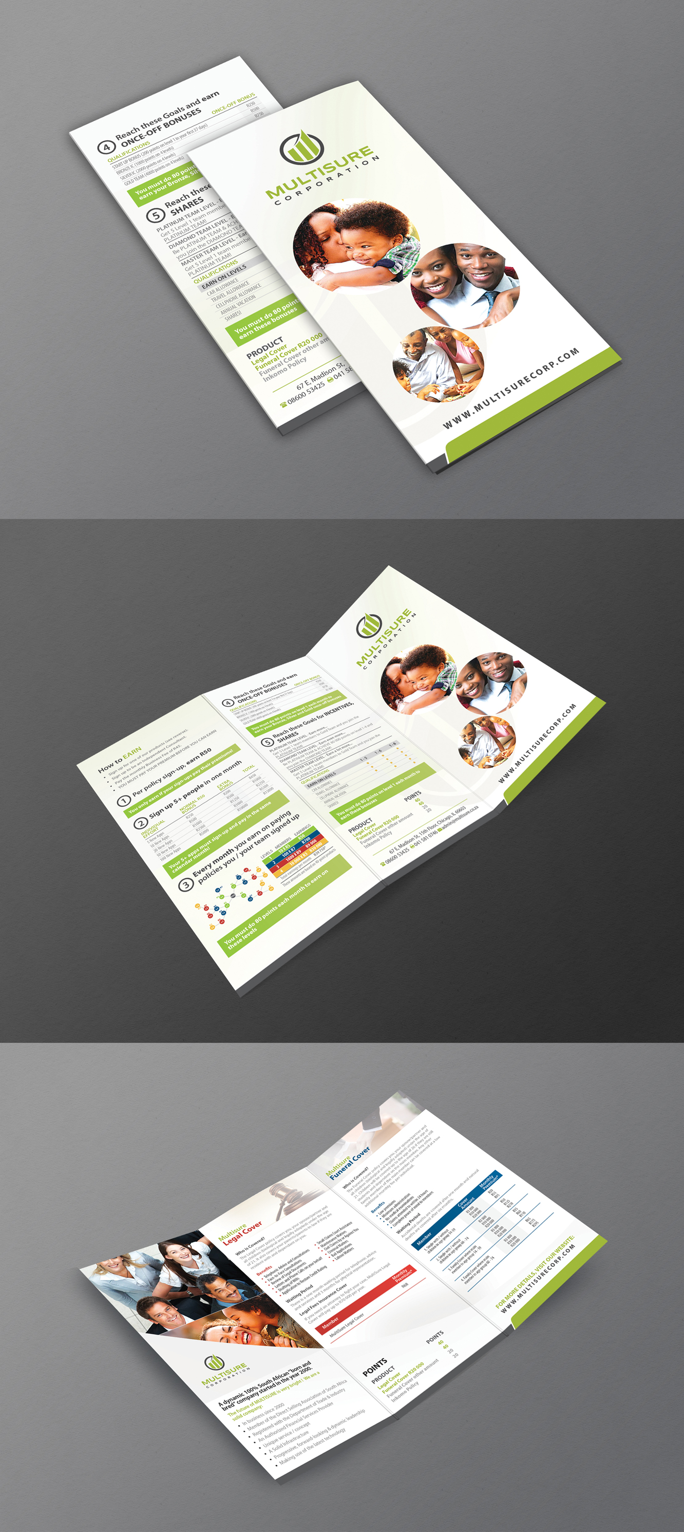 Multisure Corporation | Tri-fold Brochure Design