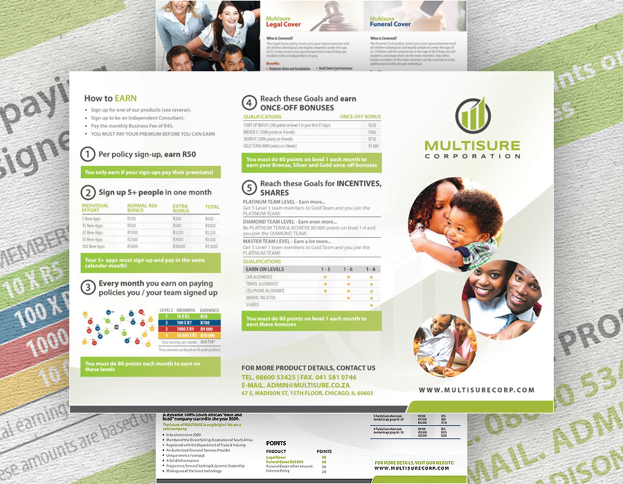 Multisure Corporation | Tri-fold Brochure Design