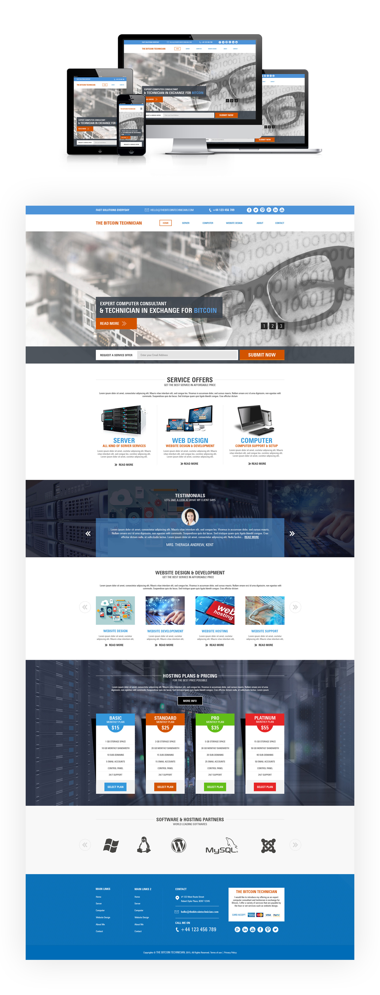 Bitcoin Technician | Website Design