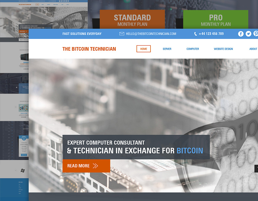 Bitcoin Technician | Website Design