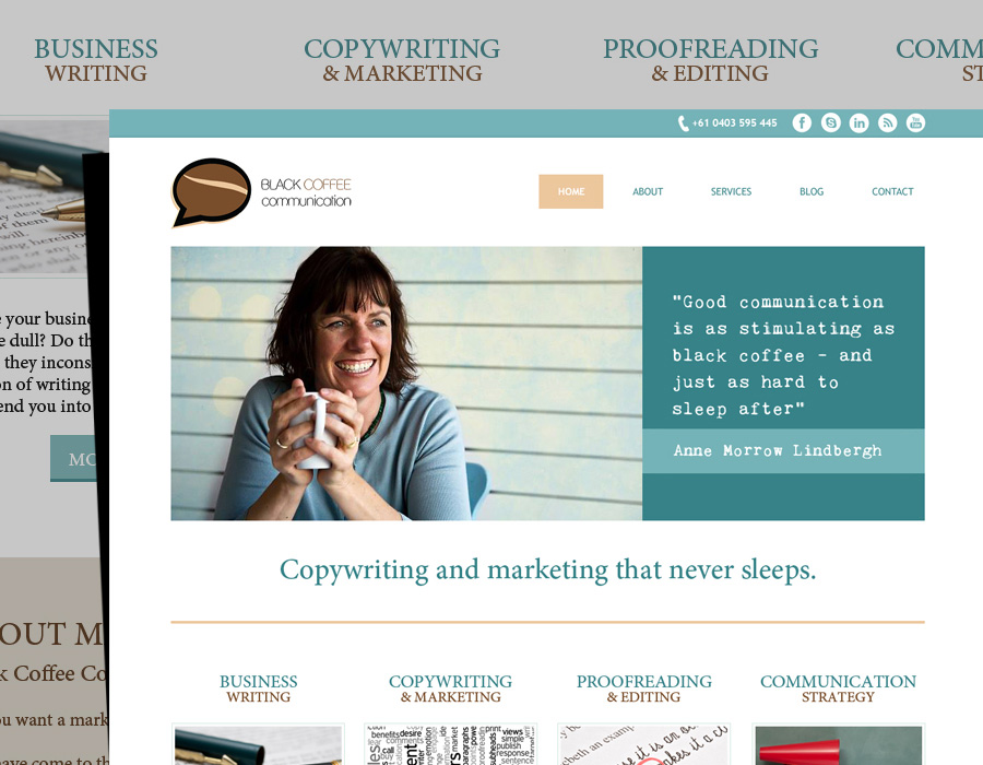 Black Coffee Communication | Website Design