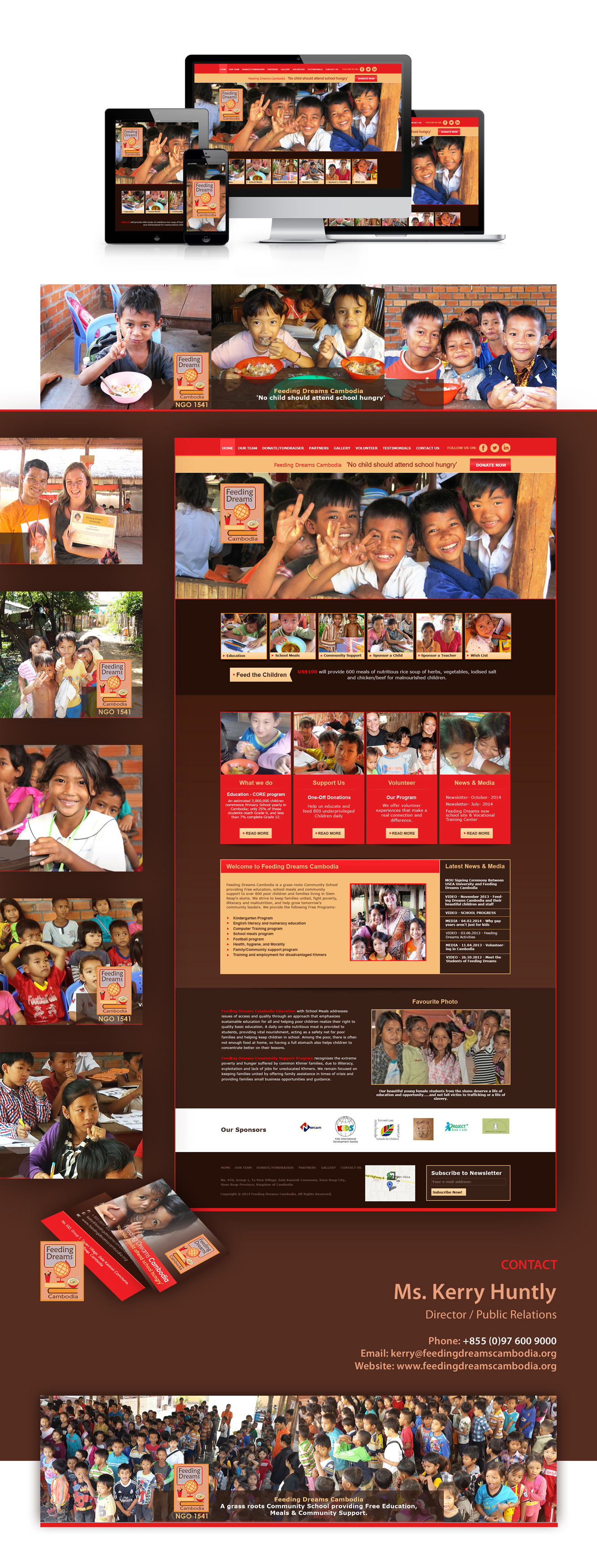 Feeding Dreams Cambodia | Website | Social Media | Poster Design
