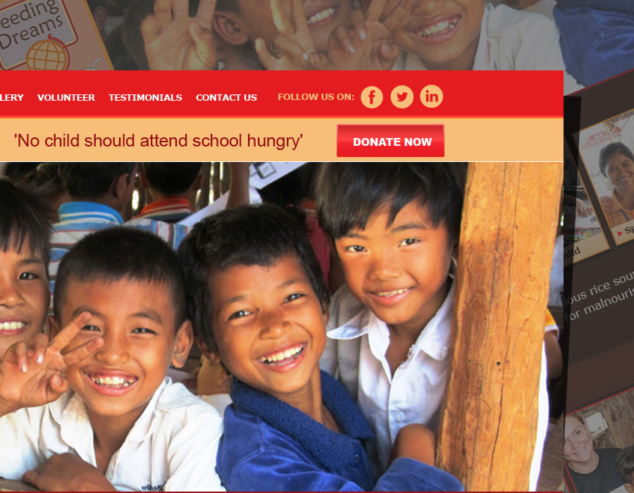 Feeding Dreams Cambodia | Website | Social Media | Poster Design