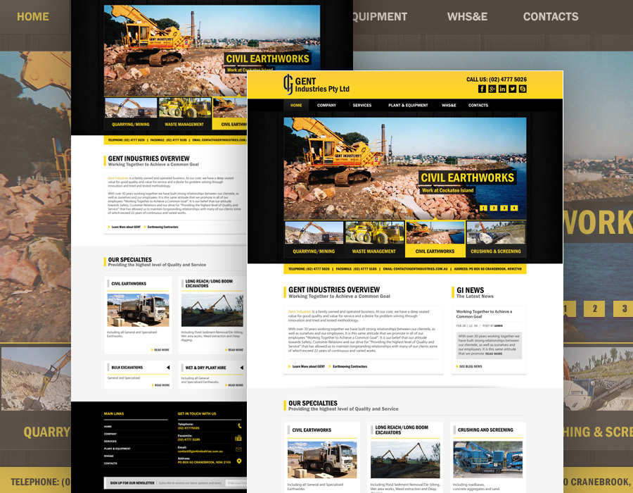 Gent Industries | Website Design