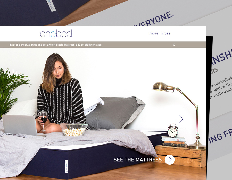 One Bed | Website | Mobile Design