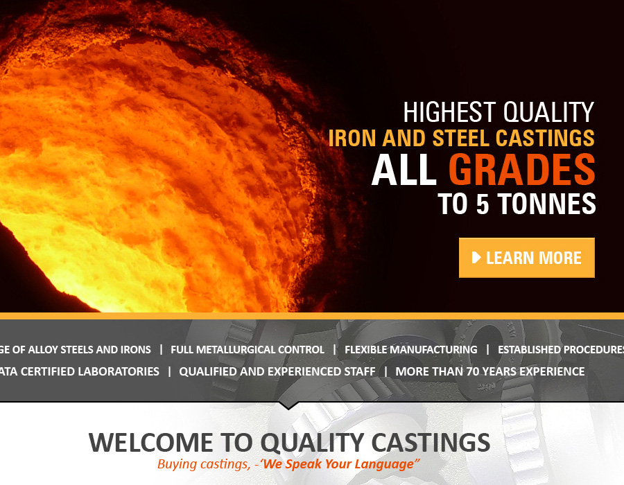 Quality Castings Ltd | Website Design