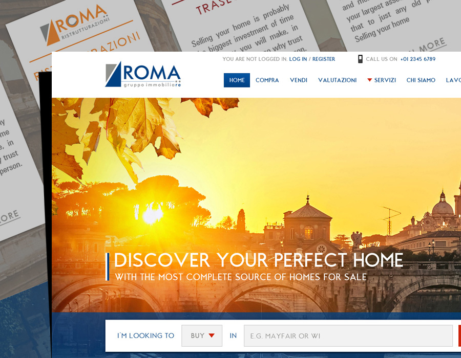 Roma | Website | Mobile Design